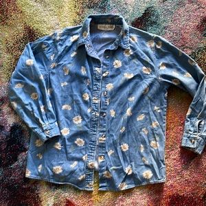 Denim button up